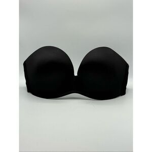 Delimira Seamless Strapless Black Bra - US 40C